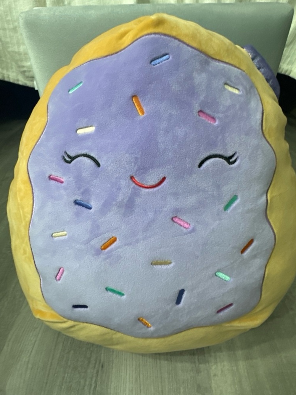 Plush Sprinkle Donut squish mellow - Purple & Yellow